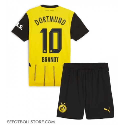 Borussia Dortmund Julian Brandt #10 Replika babykläder Hemmaställ Barn 2024-25 Kortärmad (+ korta byxor)